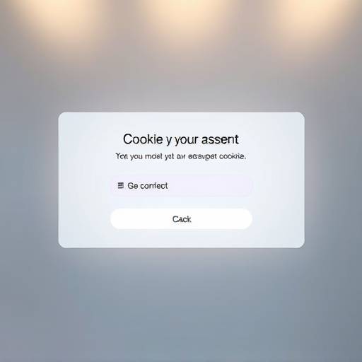 Pantalla con informacion de cookies
